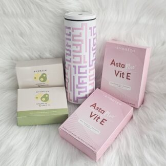 โปร 2,700 จากราคาปกติ 5,068 บาท : Avonize Avocado Oil plus Garlic Oil 2 กล่อง + Avonize Asta Plus Vit E 2 กล่อง และแก้วเก็บความเย็นสีขาว พาดลาย โชคดี ชมพูม่วง 1 ใบ
