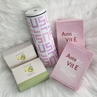 โปร 2,700 จากราคาปกติ 5,068 บาท : Avonize Avocado Oil plus Garlic Oil 2 กล่อง + Avonize Asta Plus Vit E 2 กล่อง และแก้วเก็บความเย็นสีขาว พาดลาย รัก ชมพูม่วง 1 ใบ