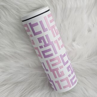 แก้วเก็บความเย็นสีขาว พาดลาย มีสุข ชมพูม่วง 600 ml. 1,250 บาท ราคาพิเศษ 999 บาท