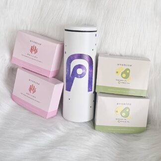 โปรพิเศษ แก้วเก็บความเย็นสีขาว ลาย ค กาแล็คซี่ ม่วง + Avonize Avocado Oil Plus Garlic Oil 2 + Avonize Asta Plus Vit 2