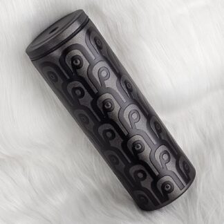 แก้วเก็บความเย็น สีดำ ลาย ค คลื่นญี่ปุ่น สีดำ 600 ml.