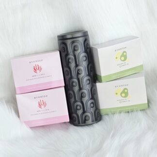 โปรพิเศษ แก้วเก็บความ เย็นสีดำ ลาย ค คลื่นดำ + Avonize Avocado Oil Plus Garlic Oil 2 + Avonize Asta Plus Vit 2